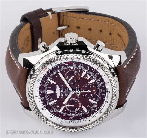 breitling bentley motors chronograph a25362 brown dial and brown strap|breitling bentley a25362 specs.